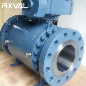 Wholesale Price Stainless Steel Worm-Gear Turbine 2PC Flanged Trunnion Mounted Ball Valve