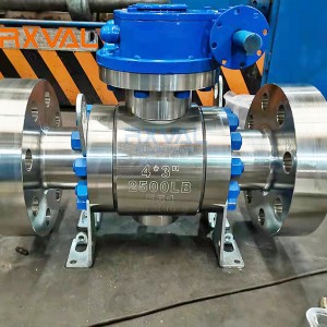Wholesale Price Stainless Steel Worm-Gear Turbine 2PC Flanged Trunnion Mounted Ball Valve