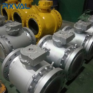Wholesale Price Stainless Steel Worm-Gear Turbine 2PC Flanged Trunnion Mounted Ball Valve