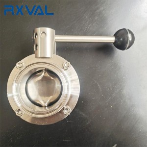 DN25 Sanitary Butterfly Valve Clamp End