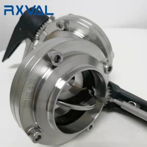 Professional China China Sanitary Stainless Steel Butterfly Valve Welded Butterfly Valve/Threaded Butterfly Valve/Clamp Butterfly Valve