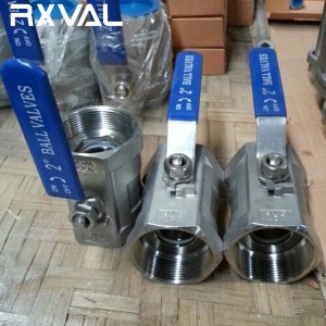 1 Piece Stainless Steel Ball Valve 1000 psi
