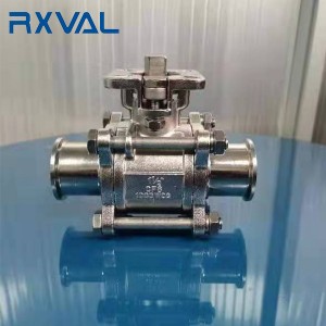 SMS Sanitary Ball Valve with ISO5211 Mounting Pad Clamp End