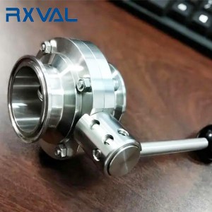 Good Wholesale Vendors China 304 316 Stainless Steel Butterfly Valve Hydrauli/Pneumatic Actuator for Sanitary Hygienic Usage 3A Standard or Customized