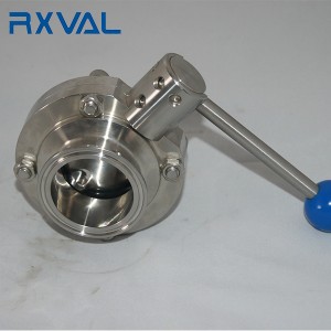 Good Wholesale Vendors China 304 316 Stainless Steel Butterfly Valve Hydrauli/Pneumatic Actuator for Sanitary Hygienic Usage 3A Standard or Customized