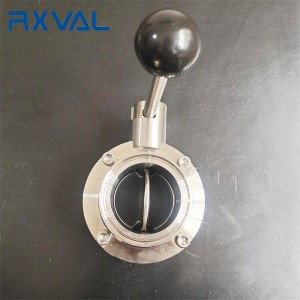 DN25 Sanitary Butterfly Valve Clamp End