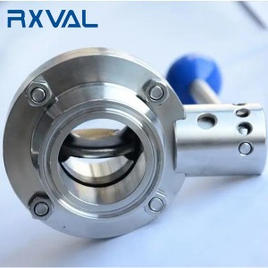 Good Wholesale Vendors China 304 316 Stainless Steel Butterfly Valve Hydrauli/Pneumatic Actuator for Sanitary Hygienic Usage 3A Standard or Customized